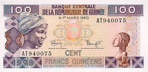 Guinea, 100 Franc, P35a