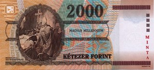 Hungary, 2,000 Forint, P186s