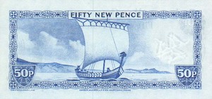 Isle of Man, 50 New Pence, P28a