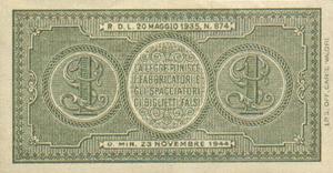 Italy, 1 Lira, P29a
