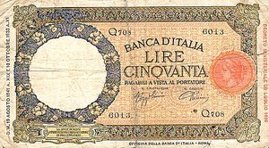 Italy, 50 Lira, P54b