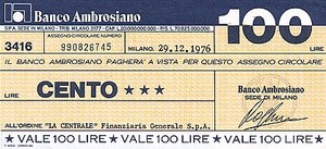 Italy, 100 Lira, 77-2