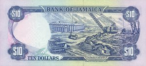 Jamaica, 10 Dollar, P71e