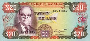 Jamaica, 20 Dollar, P72c