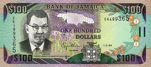Jamaica, 100 Dollar, P76a