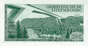 Luxembourg, 10 Franc, P53a