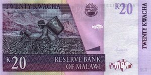 Malawi, 20 Kwacha, P44a