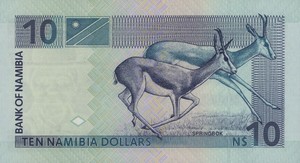 Namibia, 10 Namibia Dollar, P4