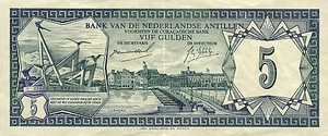Netherlands Antilles, 5 Gulden, P8a