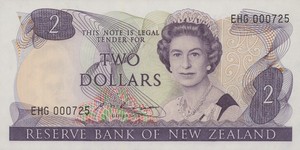 New Zealand, 2 Dollar, P170b