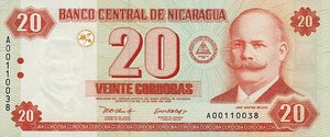 Nicaragua, 20 Cordoba, P192