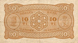 Norway, 10 Krona, P8c