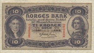 Norway, 10 Krone, P8c
