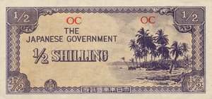 Oceania, 1/2 Shilling, P1a