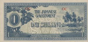 Oceania, 1 Shilling, P2a