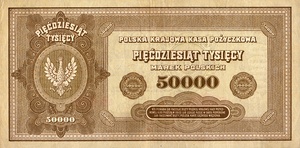Poland, 50,000 Marka, P33