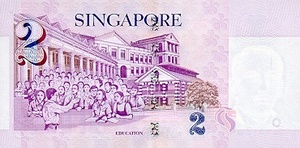 Singapore, 2 Dollar, P45