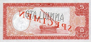 Somalia, 5 Shilling, P1s