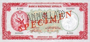 Somalia, 5 Shilling, P1s