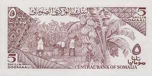 Somalia, 5 Shilling, P31b