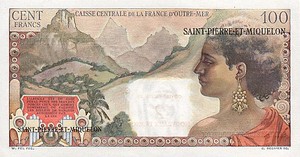 Saint Pierre and Miquelon, 2 New Franc, P32