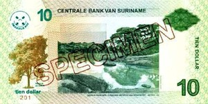 Suriname, 10 Dollar, P158s