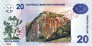 Suriname, 20 Dollar, P159s