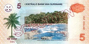 Suriname, 5 Dollar, P157s