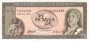 Tonga, 1/2 PaAnga, P13c