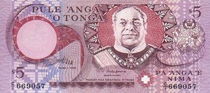 Tonga, 5 PaAnga, P33a