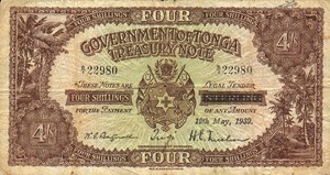Tonga, 4 Shilling, P5b