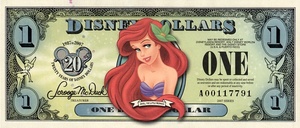 Fantasy, 1 Disney Dollar, 