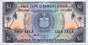 Western Samoa, 2 Tala, P17c