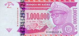 Zaire, 1,000,000 New Zaire, P79a