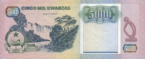 Angola, 5,000 Kwanza, P130b Sign.17