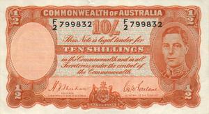 Australia, 10 Shilling, P25a