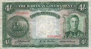 Bahamas, 4 Shilling, P9a