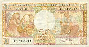 Belgium, 50 Franc, P133a