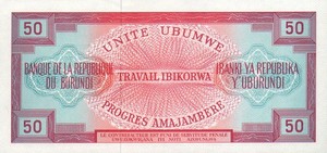 Burundi, 50 Franc, P22