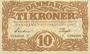 Denmark, 10 Krone, P31n