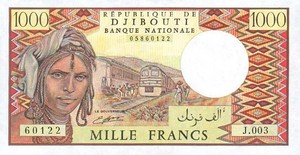 Djibouti, 1,000 Franc, P37c Sign.1