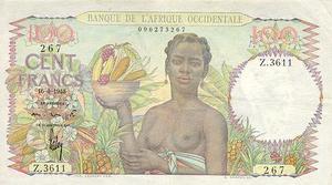 French West Africa, 100 Franc, P40