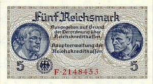 Germany, 5 Reichsmark, R138a