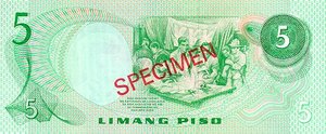 Philippines, 5 Peso, CS1