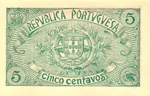 Portugal, 5 Centavo, P98