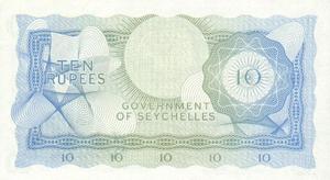 Seychelles, 10 Rupee, P15a