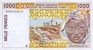 West African States, 1,000 Franc, P211Bg