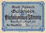 Germany, 25 Pfennig, R33.2a