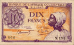 French West Africa, 10 Franc, P-0029