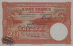 Belgian Congo, 20 Franc, P-0015Ds